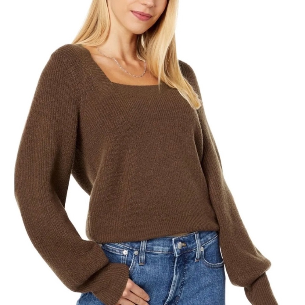 Madewell squareneck sweater size XS